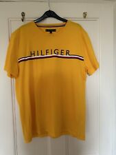 Used, Tommy  Hilfiger Men’s Yellow Short Sleeved Cotton T-Shirt Top XL Excellent for sale  Shipping to South Africa