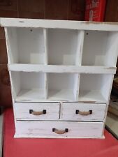 white shabby chic display cabinet for sale  BIRMINGHAM
