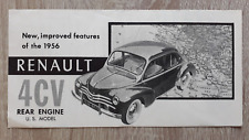 Renault 4cv brochure for sale  BOURNE