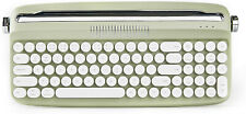 Teclado inalámbrico estilo máquina de escribir retro, soporte para tableta Bluetooth, verde, usado segunda mano  Embacar hacia Argentina