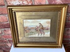 W Duncan Framed Watercolour- The Vagrants for sale  SHEFFIELD