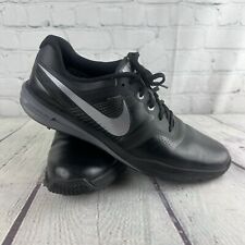 Zapatos de golf Nike Lunarlon Flywire de cuero negros para hombre talla 11 704427-001, usado segunda mano  Embacar hacia Argentina