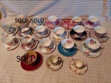 Assorted small antique/vintage China Teacups & Saucers. $20 Per Set for sale  Shipping to South Africa