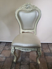 Used, Queen Ann child's horoscope scorpio chair cream pale yellow & silver Rare! for sale  Shipping to South Africa