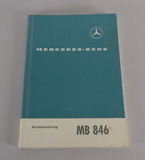 Instrucciones Servicio/Manual Mercedes-Benz Motor MB 846 Stand 06/1967, usado segunda mano  Embacar hacia Argentina