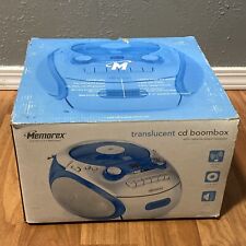 Memorex-BLU AM/FM CD Player Portable Radio Blue Boombox Tested for sale  Shipping to South Africa