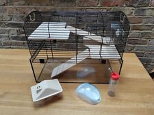 Gerbils, Dwarf Hamster Glass Cage Gerbilarium Small Pets. With silent spin wheel, used for sale  LONDON