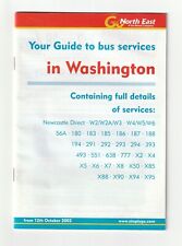 Washington bus timetable for sale  HUNTINGDON