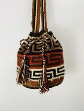 Bolso bandolera pequeño colombiano para mujer Mochila Wayuu hecho a mano hippie boho segunda mano  Embacar hacia Argentina