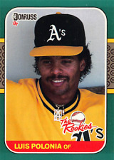 Luis Polonia 1987 Donruss the Rookies cartão de beisebol #25 Oakland Athletics comprar usado  Enviando para Brazil
