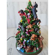 Danbury mint Dachshund Xmas tree weiner light up RARE AS IS decor dog puppy for sale  Shipping to South Africa