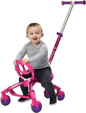 Used, YBIKE Pewi 4-Wheel Stroll Indoor/Outdoor Walking Ride On Toy Push Handle Pink for sale  Shipping to South Africa