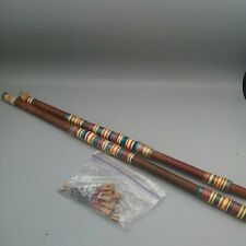 Vintage 1969 Phillipino Handmade Blow Dart Gun 42" With Darts for sale  Shipping to South Africa