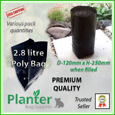 Sacos de plantadeira premium de 2,8 litros de altura quantidades variadas. Saco de planta poli, saco de cultivo comprar usado  Enviando para Brazil