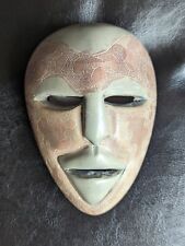 Unusual African Hand Carved Soapstone Face Trinket Box Kenya Stone Age Arts VGC for sale  Shipping to South Africa