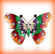 Rhinestone butterfly brooch for sale  Burbank