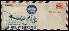 Capa de voo de helicóptero Mayfairstamps voo 1953 Phila correio aéreo aaj_02933 comprar usado  Enviando para Brazil