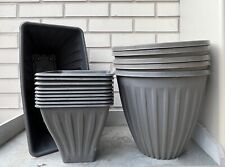 Grey plastic planters for sale  LONDON