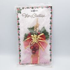 De colección 1980 Feliz Navidad Colgante Decoración Bayas Querubín  segunda mano  Embacar hacia Mexico