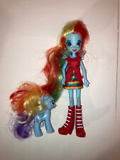 My Little Pony Equestria Girls Rainbow Dash 9" con pony adicional segunda mano  Embacar hacia Mexico