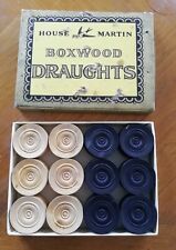Vintage boxwood draughts for sale  BRIGHTON