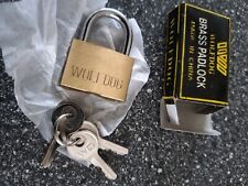 Wolfdog brass padlock for sale  CHATHAM
