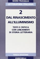 Letteratura italiana vol.2 usato  Roma