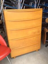 Vtg Mid Century Modern Heywood Wakefield 522 -Tall 5 Drawer Dresser - Very Good for sale  Canfield