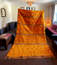 Cobertor de casamento vintage marroquino Handira feito à mão berbere lantejoulas tapete de arremesso comprar usado  Enviando para Brazil