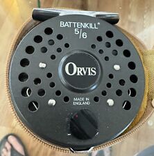 Orvis Battenkill 5/6 Fly Fishing Reel w/ Case & Spare Spool & Fly Line England for sale  Shipping to South Africa