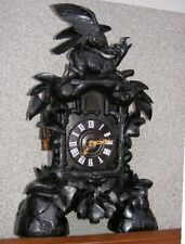 large magnificent cuckoo clock with a with a bird of prey and a deer na sprzedaż  PL