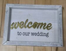 Welcome wedding sign for sale  Graham