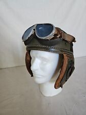 wwii m38 tank crew helmet us army with tinted blue goggles for sale  Shipping to South Africa
