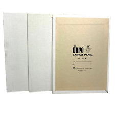 Vintage Duro Canvas Panel 6 x 8 Set of 3 Small Flat Canvas Boards Art Supplies, used for sale  Shipping to South Africa