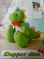 Dinosaur toy knitting for sale  HULL