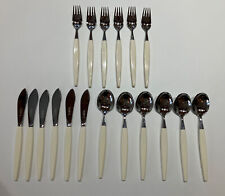 Vintage S&S Helle Norway Stainless Flatware Set MCM 16 Pcs Fork, Spoon & Knife for sale  Shipping to South Africa