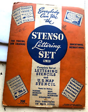 Vintage stenso lettering for sale  Jackson