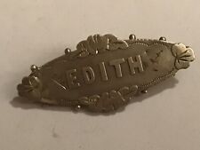 Antique silver edith for sale  UK