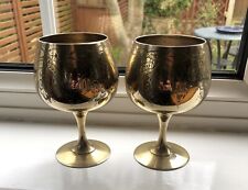 Lovely brass goblets for sale  BILLERICAY