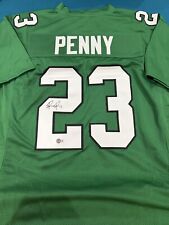 Camiseta Rashaad Penny assinada Philadelphia Eagles personalizada verde Kelly Beckett certificado de autenticidade comprar usado  Enviando para Brazil