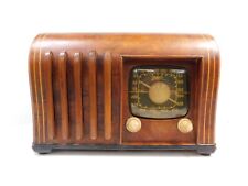 VINTAGE OLD ANTIQUE 1940s ZENITH STUNNING INGRAHAM CABINET ART DECO RADIO WORKS for sale  Shipping to South Africa