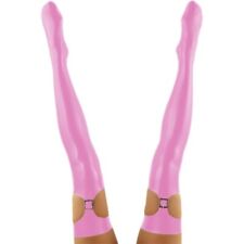 Meias longas acima do joelho sexy coxa alta meias ocas PVC clubwear comprar usado  Enviando para Brazil