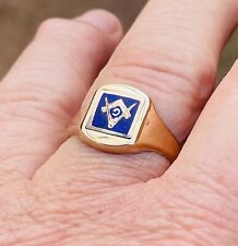 gold masonic ring for sale  WALSALL