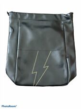 Carolina Herrera Bad Boy Mens Backpack Black Drawstring Faux Leather OS New til salgs  Frakt til Norway