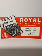 Royal portable typewriter for sale  Coolidge