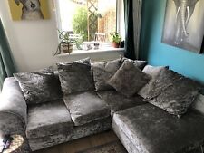 Suede corner sofa for sale  MARGATE