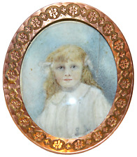 Antike miniaturmalerei portrai gebraucht kaufen  Crimmitschau