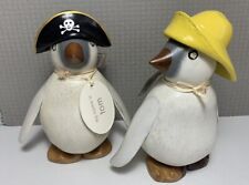 Pair wooden penguins for sale  JOHNSTONE