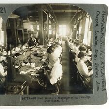 Providence Jewelry Factory Workers Stereoview 1920s Keystone Rhode Island H1569 comprar usado  Enviando para Brazil