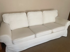 white fabric couch for sale  Berkeley